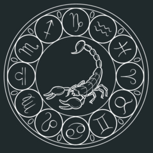 Zodiac Scorpio Front&Back Design